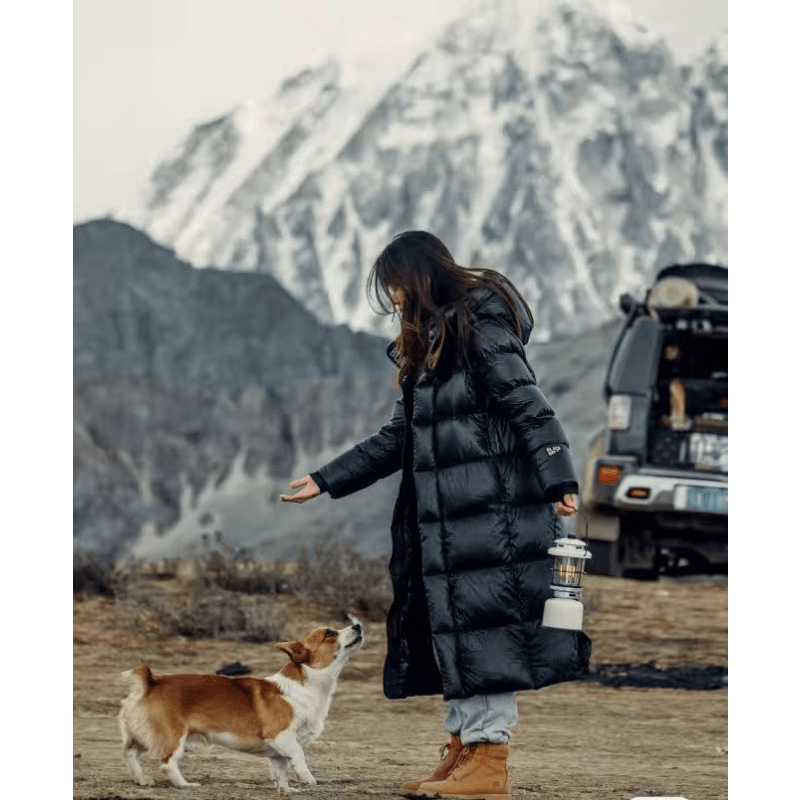 Chaqueta Larga de Plumas para Mujer | Impermeable