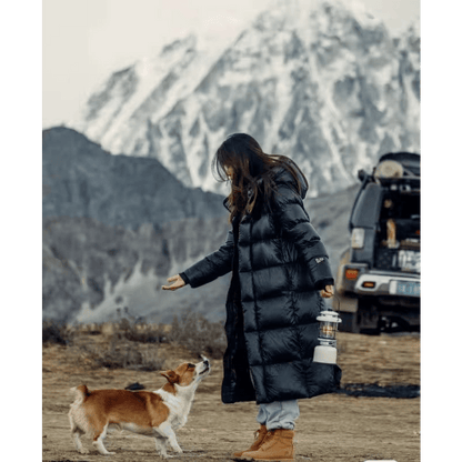 Chaqueta Larga de Plumas para Mujer | Impermeable
