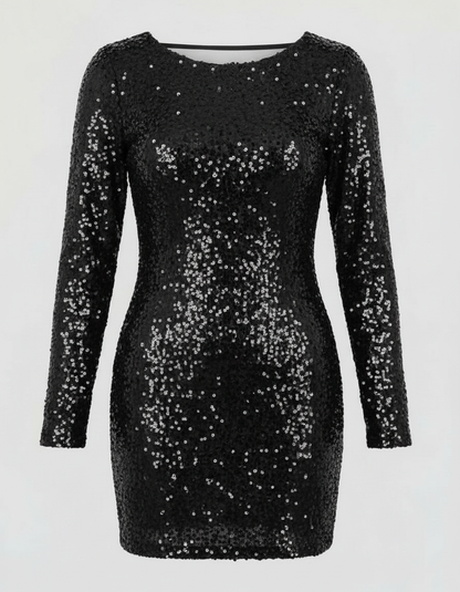 Women's Long Sleeve Festive Dress | Mini