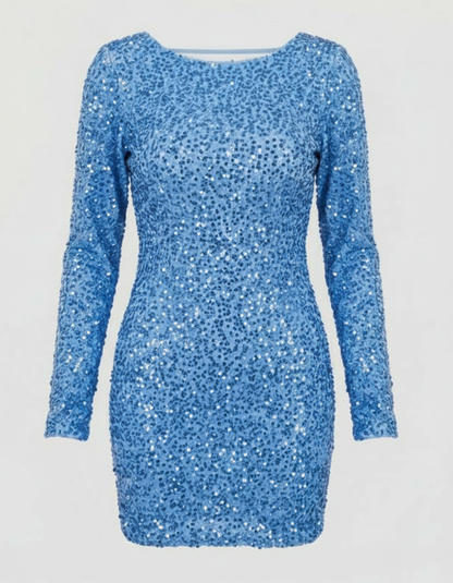 Women's Long Sleeve Festive Dress | Mini