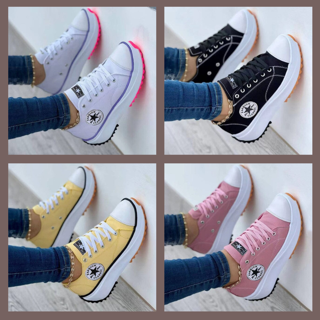 Baskets confortables pour femme | Plates