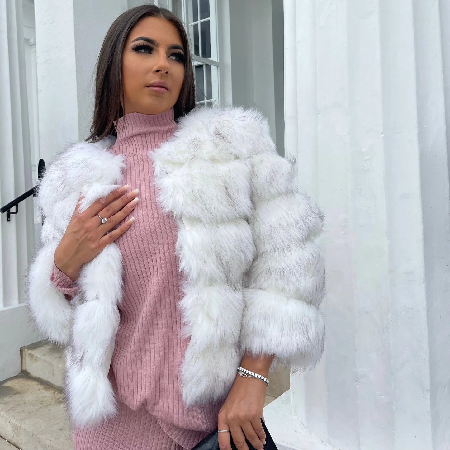 Doudoune en fausse fourrure femme | Élégante