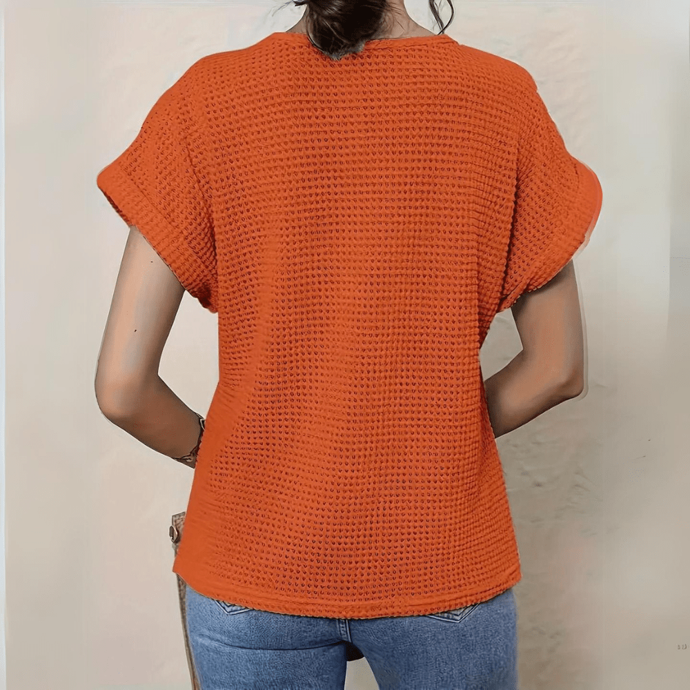 Top d'été bohème femme | Manches courtes