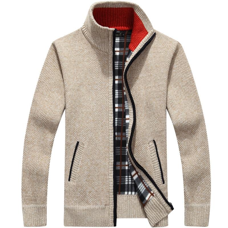 Cardigan court homme | Fermeture éclair