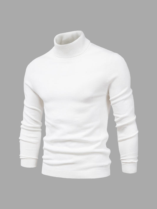Homme Pull col roulé court | Lavable