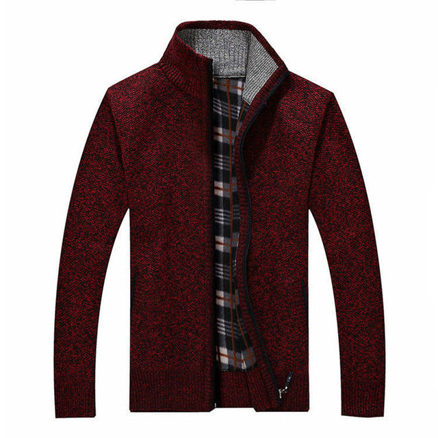 Cardigan court homme | Fermeture éclair