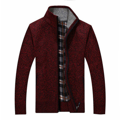 Cardigan court homme | Fermeture éclair