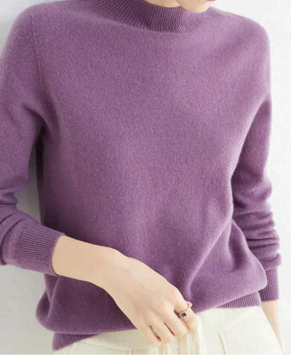 Pull doux et court pour femme