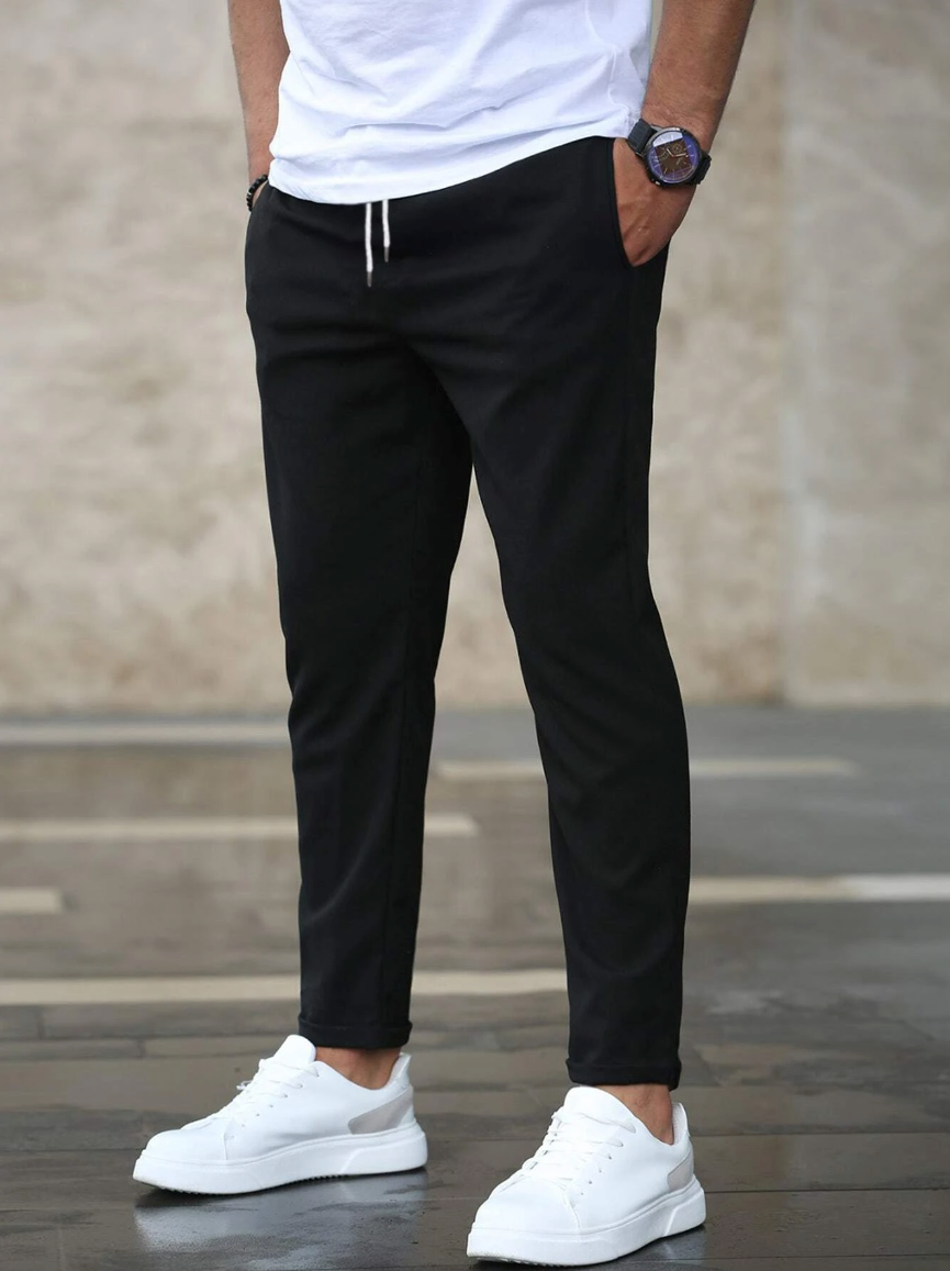 Pantalon de jogging coupe slim homme | Avec cordon de serrage