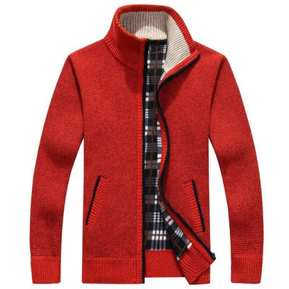 Cardigan court homme | Fermeture éclair