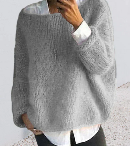 Pull oversize en maille pour femme | Long