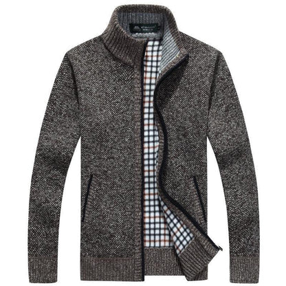 Cardigan court homme | Fermeture éclair