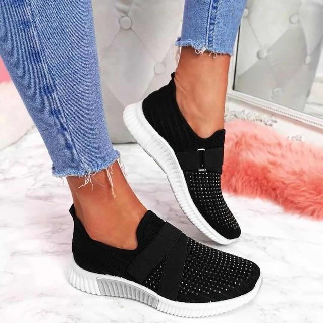 Chaussures confortables pour femme | avec fermeture velcro