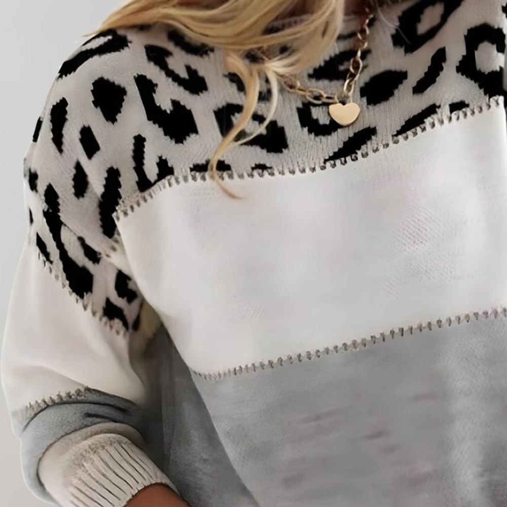Pull en maille chaud et court pour femme