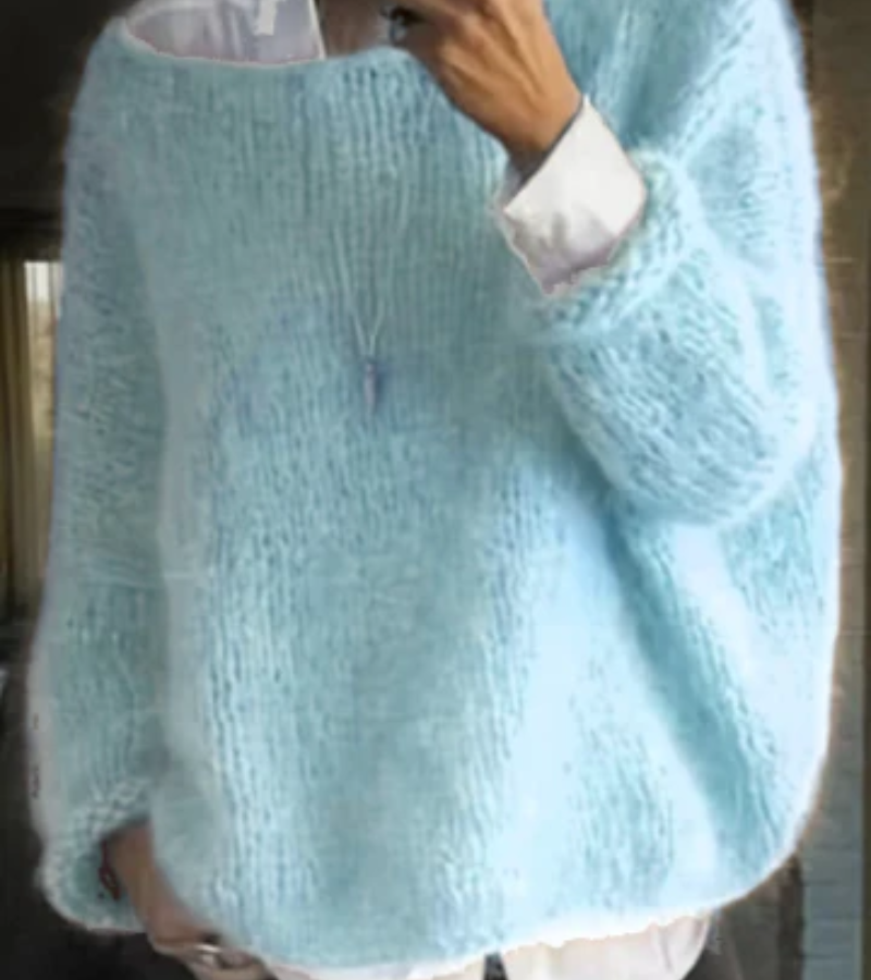 Pull oversize en maille pour femme | Long
