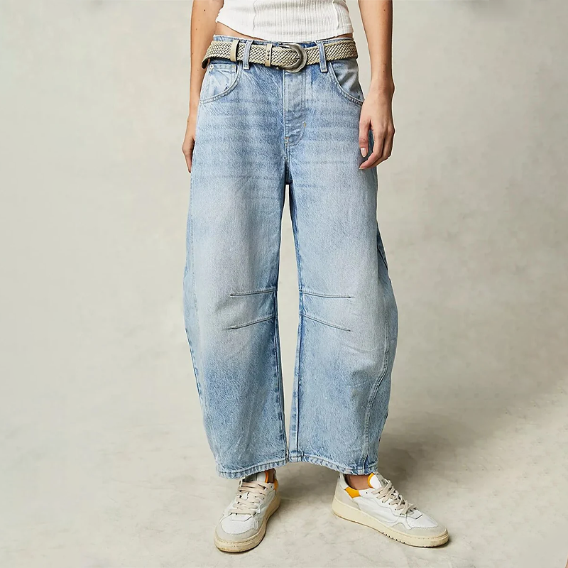 Jean baggy décontracté femme | Confortable