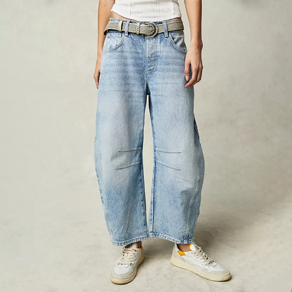 Jean baggy décontracté femme | Confortable