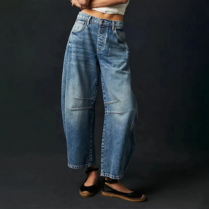 Jean baggy décontracté femme | Confortable