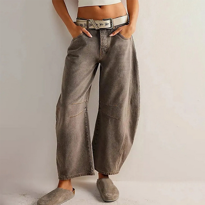 Jean baggy décontracté femme | Confortable