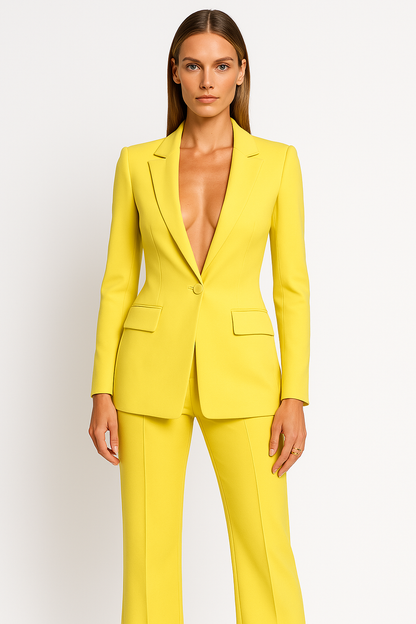 Tailleur pantalon deux pièces bureau femme | blazer et pantalon