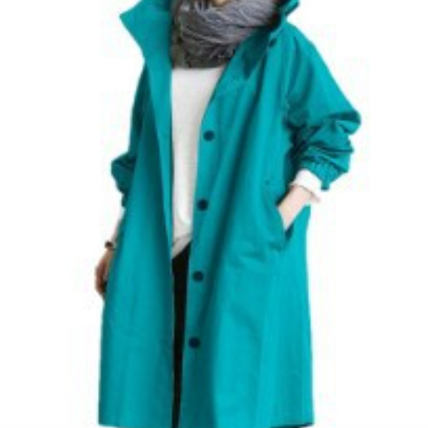 Veste d'hiver longue à capuche pour femmes | Légère
