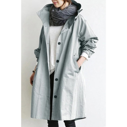 Veste d'hiver longue à capuche pour femmes | Légère
