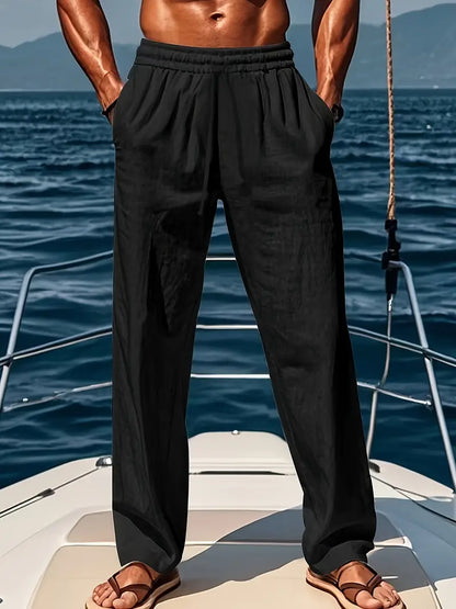 Pantalon long en lin pour hommes | Été