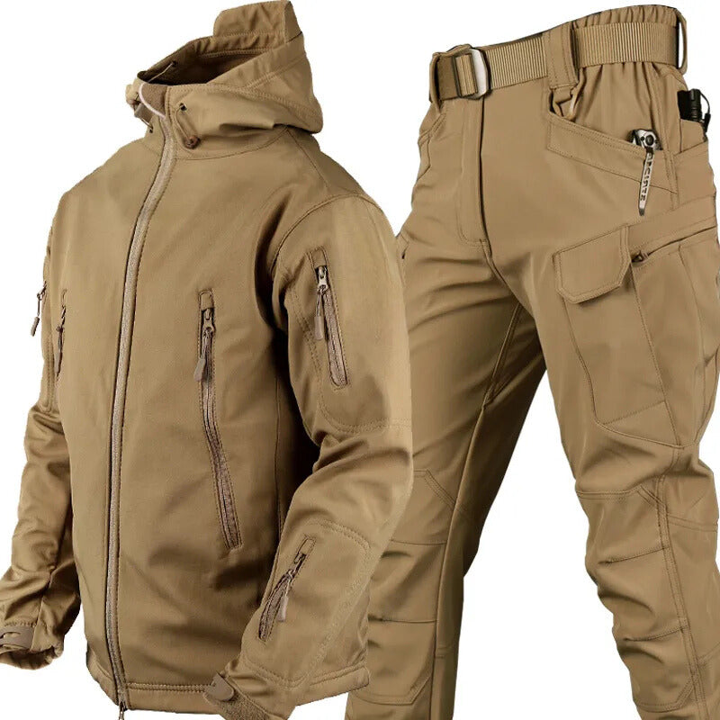 Giacca e pantaloni in softshell da uomo per l'inverno | Impermeabili