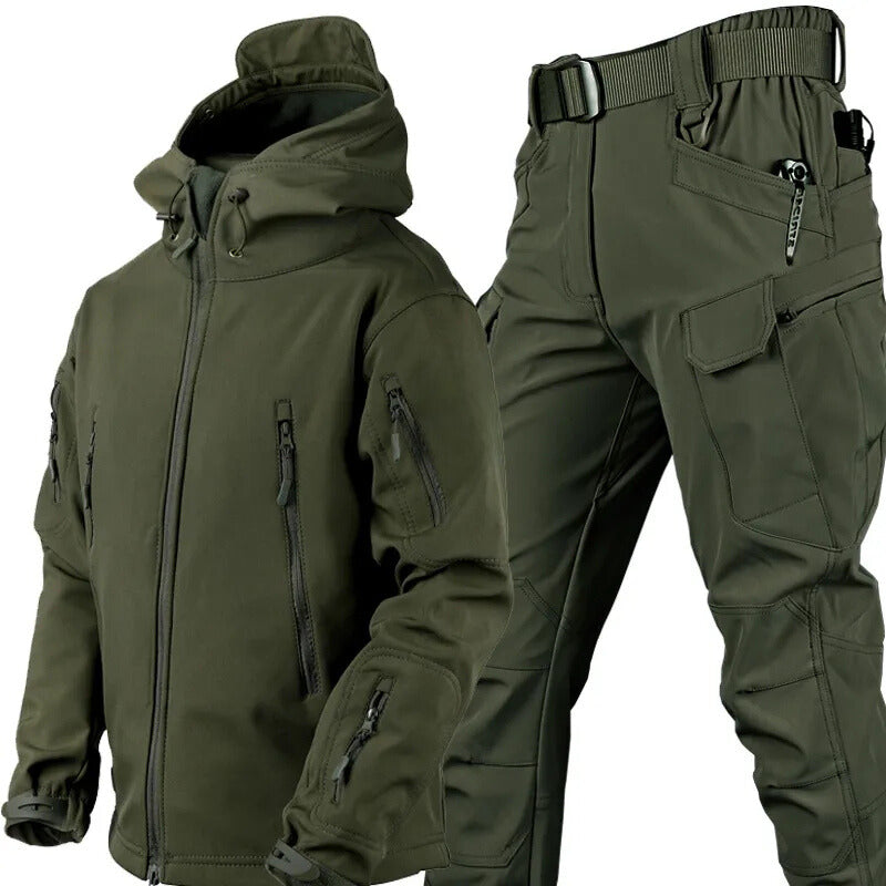 Giacca e pantaloni in softshell da uomo per l'inverno | Impermeabili