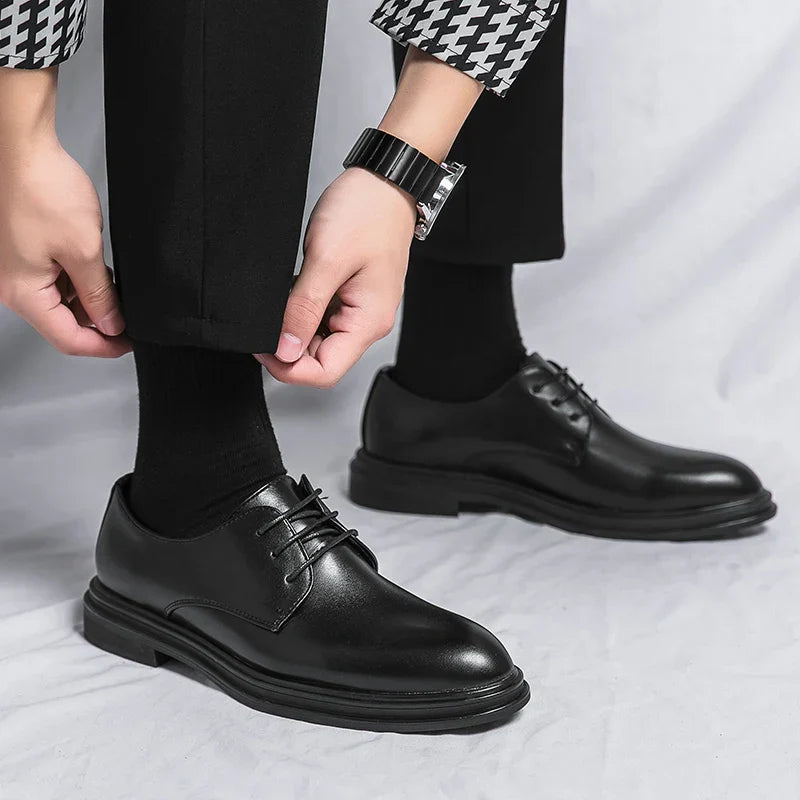 Scarpe Derby Uomo per Matrimonio | Nere