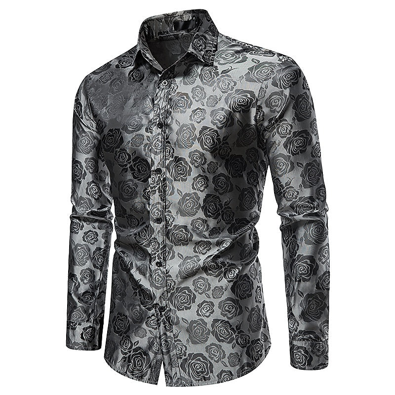 Chemise de soirée homme à patte de boutonnage | manches longues