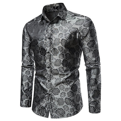 Chemise de soirée homme à patte de boutonnage | manches longues