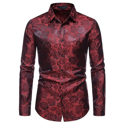 Chemise de soirée homme à patte de boutonnage | manches longues