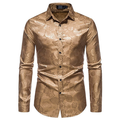 Chemise de soirée homme à patte de boutonnage | manches longues