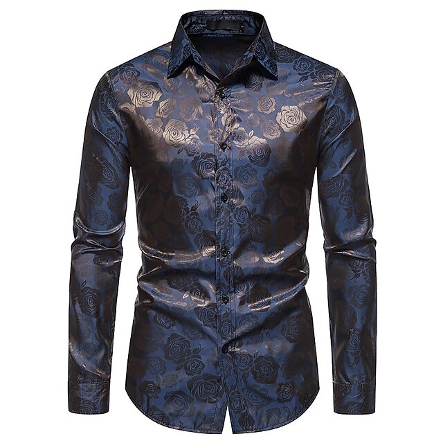 Chemise de soirée homme à patte de boutonnage | manches longues