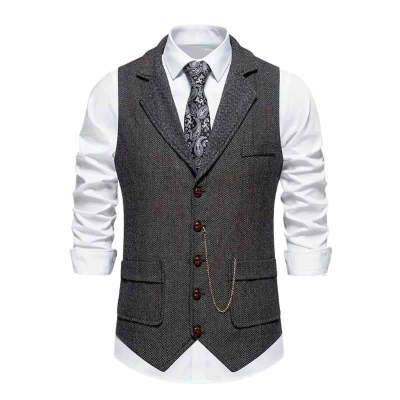 Gilet formel homme | avec col à revers