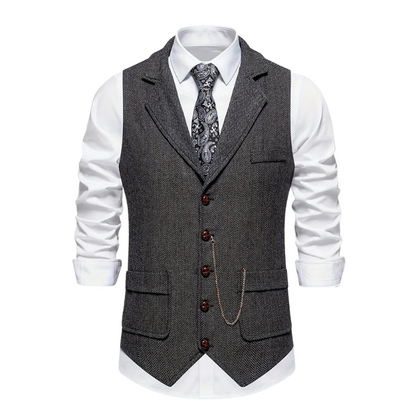 Gilet formel homme | avec col à revers