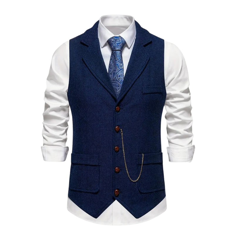 Gilet formel homme | avec col à revers
