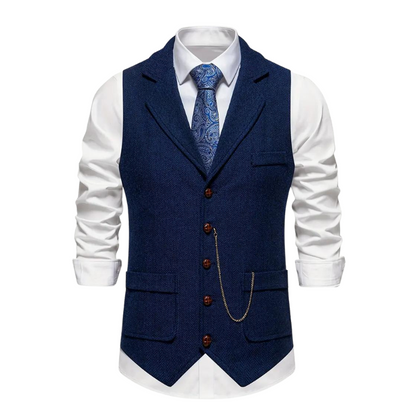 Gilet formel homme | avec col à revers