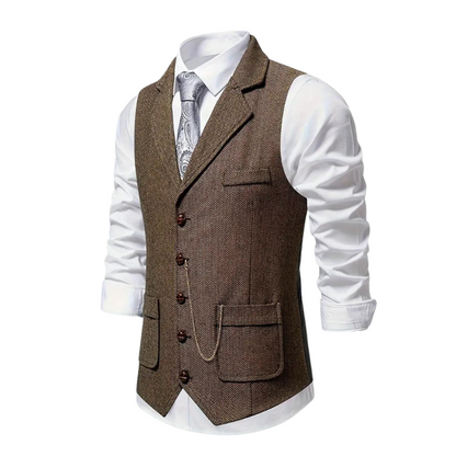 Gilet formel homme | avec col à revers
