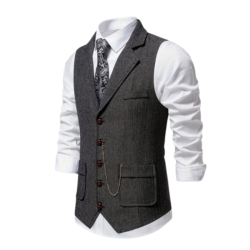Gilet formel homme | avec col à revers