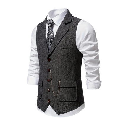 Gilet formel homme | avec col à revers