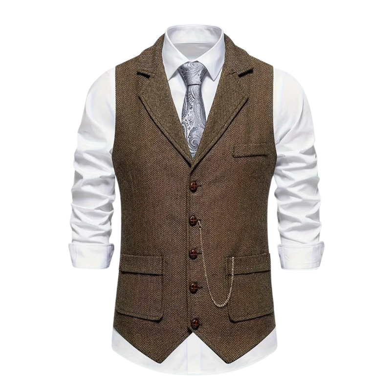 Gilet formel homme | avec col à revers
