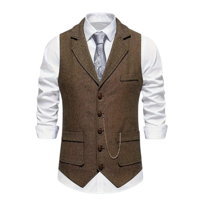 Gilet formel homme | avec col à revers