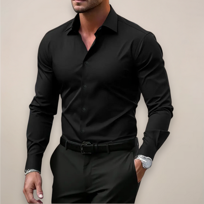 Camicia Uomo Formale a Maniche Lunghe con Bottoni | Slim Fit