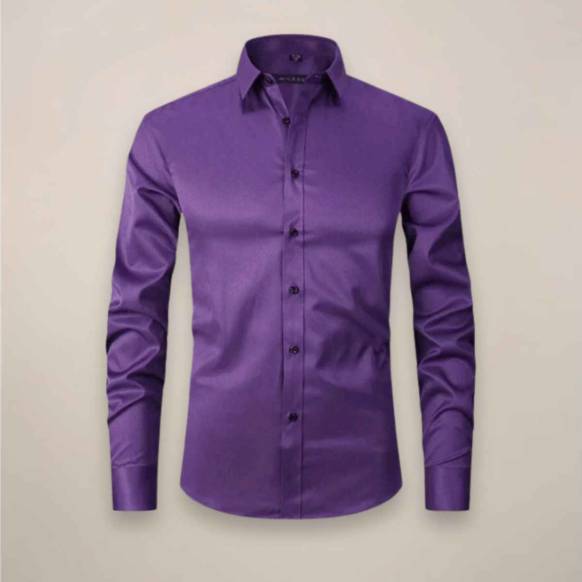 Chemise business homme à manches longues avec patte de boutonnage | respirante