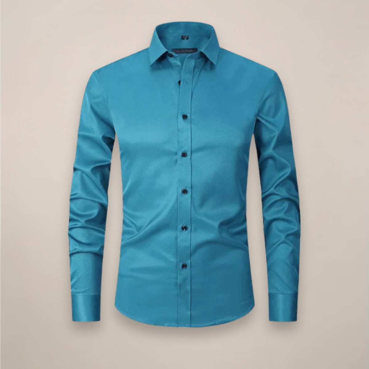Chemise business homme à manches longues avec patte de boutonnage | respirante
