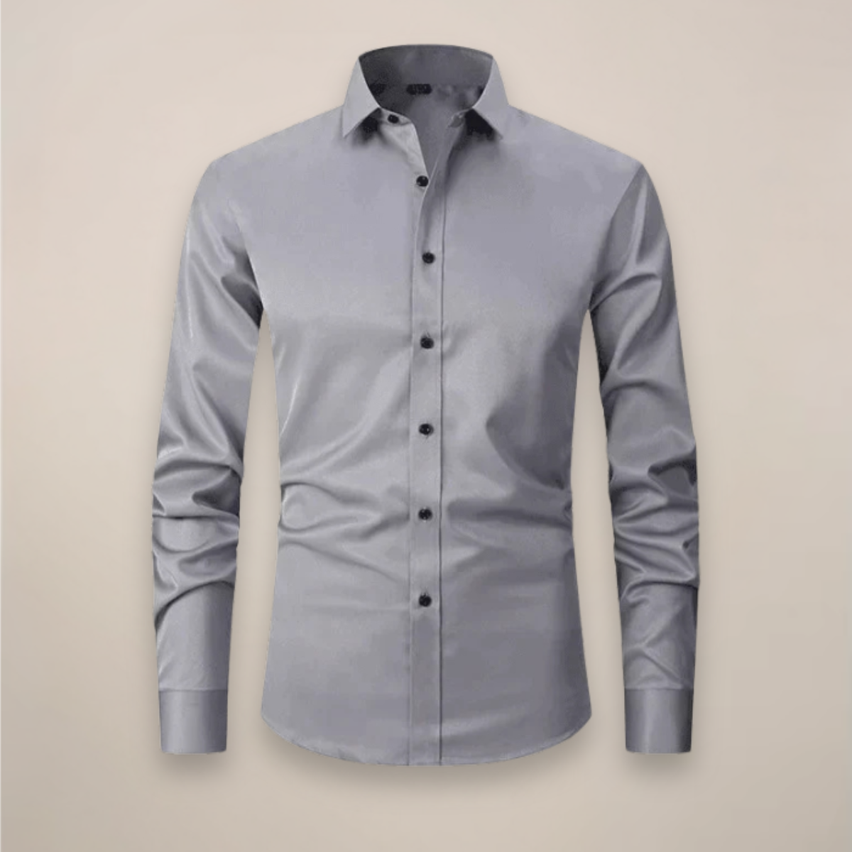 Chemise business homme à manches longues avec patte de boutonnage | respirante