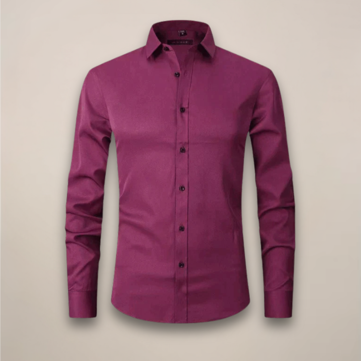 Chemise business homme à manches longues avec patte de boutonnage | respirante