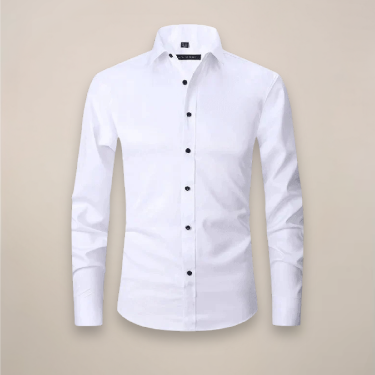 Chemise business homme à manches longues avec patte de boutonnage | respirante